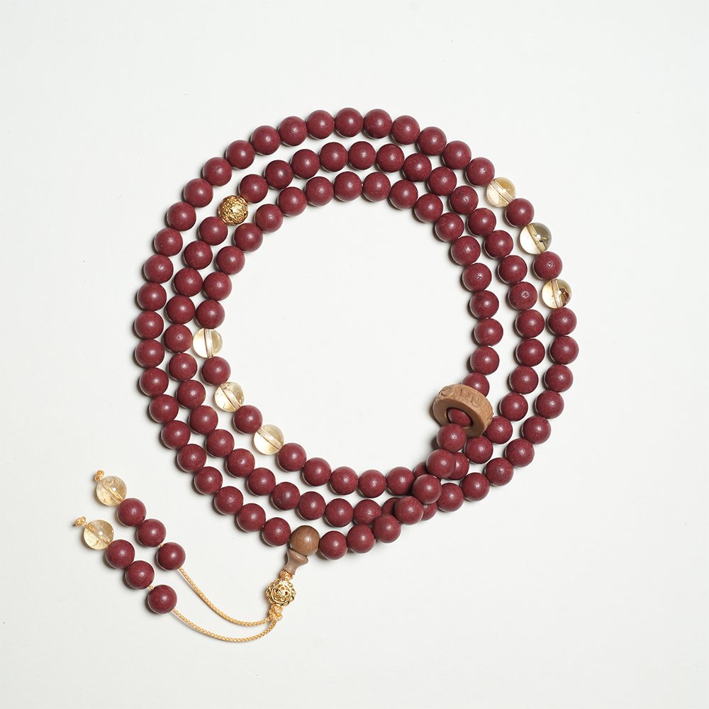 Smooth Journey 108 Red Incense Beads,108 Red Incense Beads,TH-201,incense beads,red bead strand,traditional inspired beads,incense bead gift,collectible incense beads