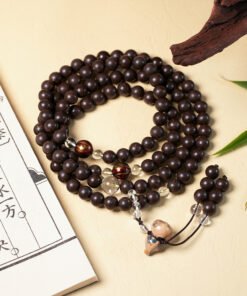 Blessed Harmony & Fortune 108 Black Incense Beads