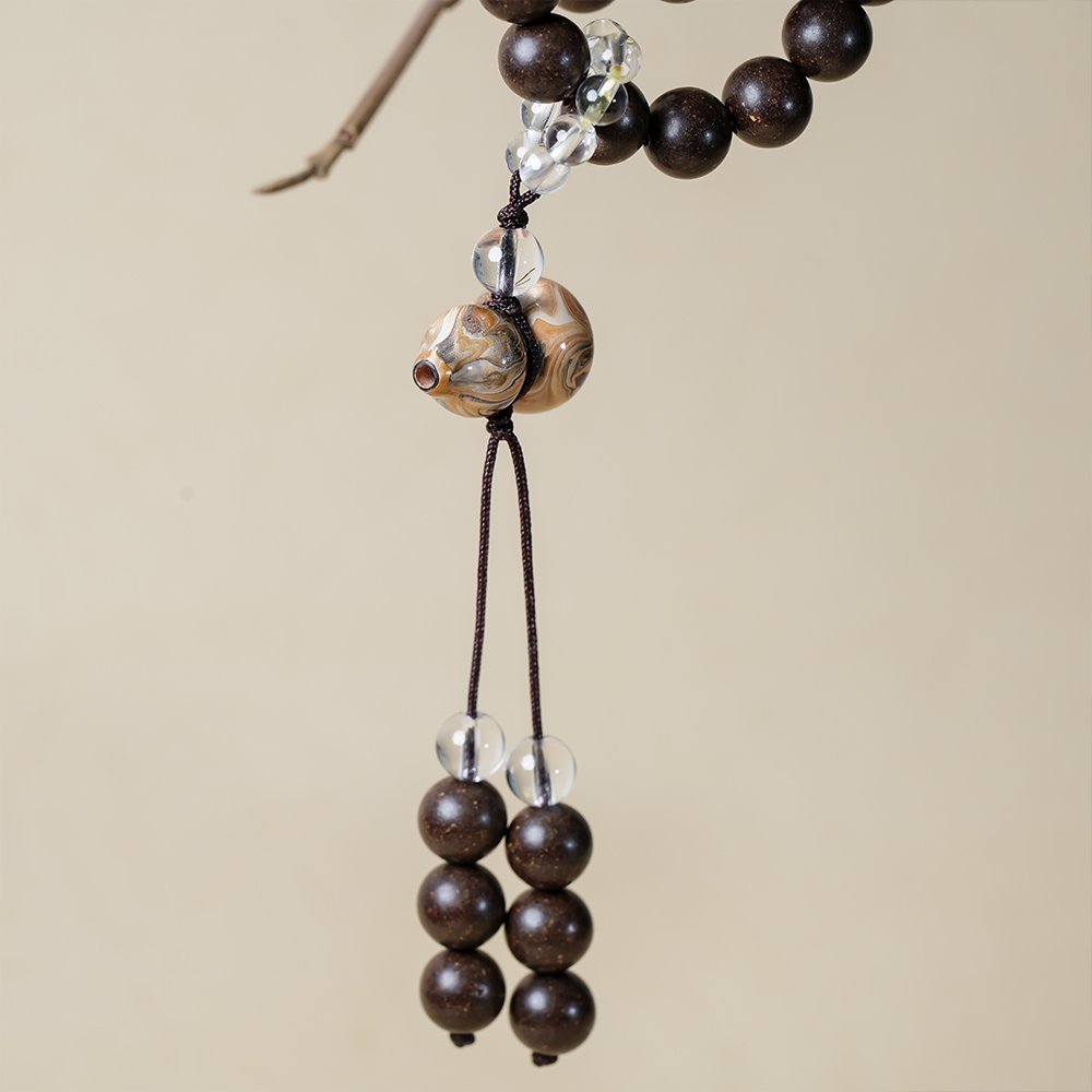 Blessed Harmony Fortune 108 Black Incense Beads,108 Black Incense Beads,TH-202,incense beads,black bead strand,traditional inspired beads,incense bead gift,collectible incense beads