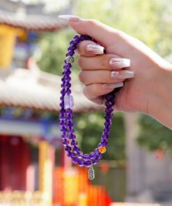 Amethyst Pixiu Multi-Wrap Bracelet | Refined Fortune-Inspired Style