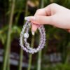 energy full bloom crystal bracelet,multi gem crystal bracelet,colorful crystal bracelet,restorative crystal bracelet,clear quartz amethyst rose quartz bracelet,citrine aquamarine bracelet,multi stone crystal bracelet,spiritual jewelry gift,crystal bracelet TS-111