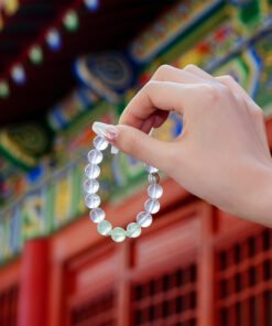 Aquarius Guardian Rose Quartz & Prehnite Bracelet | Clear Thought Crystal Style