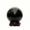 small black crystal sphere,black crystal ball,compact black crystal sphere,grounding crystal decor,protective symbolism crystal ball,black sphere desk decor,office crystal decor,home crystal ball decor,small polished black crystal sphere,TS-4042 crystal sphere
