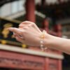Citrine Bracelet 14mm,TS-104,citrine crystal bracelet,yellow crystal bracelet,polished citrine bracelet,crystal bracelet gift,elegant crystal bracelet,decorative crystal jewelry
