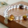 Five Elements Series Fire Bracelet,TS-1014,white crystal bracelet,southern red agate bracelet,fire element bracelet,crystal bracelet gift,collectible crystal bracelet,warm tone crystal bracelet,fire element crystal bracelet,white crystal and southern red agate bracelet,southern red agate crystal bracelet,warm tone crystal bracelet for everyday wear,elegant fire theme crystal bracelet,traditional inspired fire bracelet,five elements fire jewelry bracelet