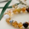 Five Elements Energy Fire Momentum Bracelet,TS-1024,sunstone bracelet,southern red agate bracelet,strawberry quartz bracelet,purple spodumene bracelet,fire element crystal bracelet,crystal bracelet gift