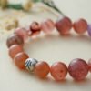 Five Elements Energy Earth Blessing Bracelet,TS-1025,yellow tiger eye bracelet,golden tiger eye bracelet,white phantom quartz bracelet,yellow crystal bracelet,earth element crystal bracelet,crystal bracelet gift