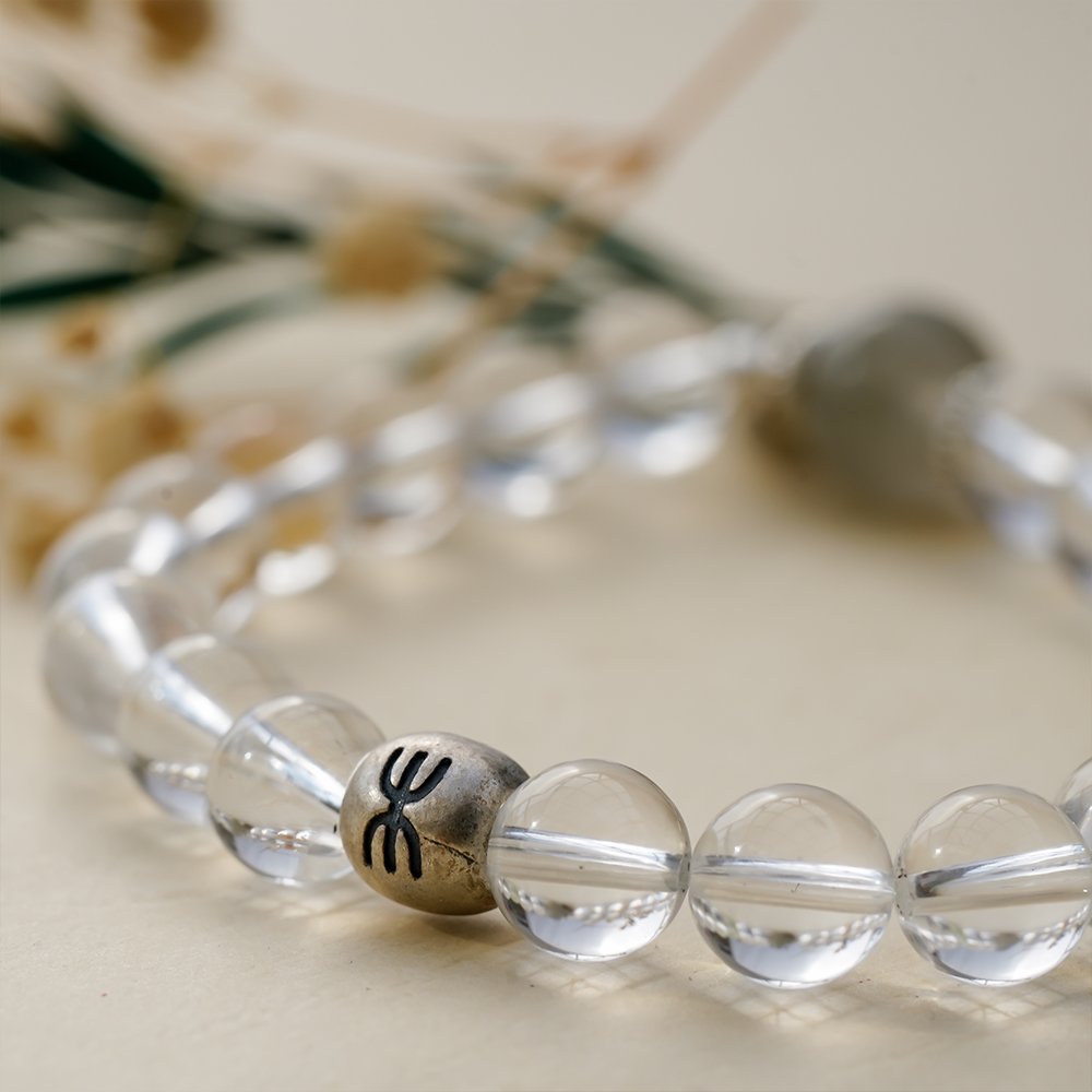 Five Elements Series Wood Bracelet,TS-1012,white crystal bracelet,green rutilated quartz bracelet,prehnite bracelet,wood element bracelet,crystal jewelry gift,collectible crystal bracelet