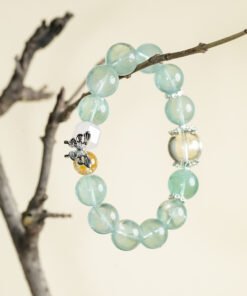 Green Fluorite, Citrine & Rose Quartz Bracelet | Focus-Inspired Crystal Style