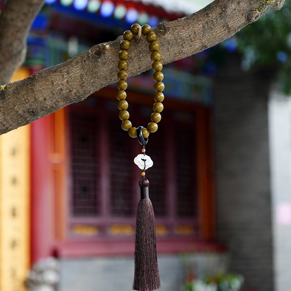 Five Elements Earth Incense Beads,Earth Incense Beads 15mm,THZ-1015,handheld incense beads,yellow earth incense blend,mellow incense beads,incense bead gift,collectible incense beads