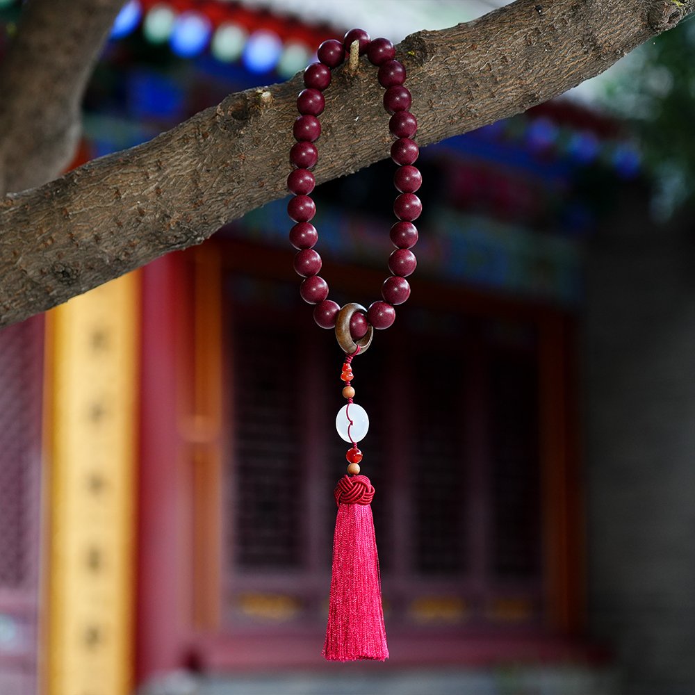 Five Elements Fire Incense Beads,Fire Incense Beads 15mm,THZ-1014,handheld incense beads,red fire incense blend,warm incense beads,incense bead gift,collectible incense beads