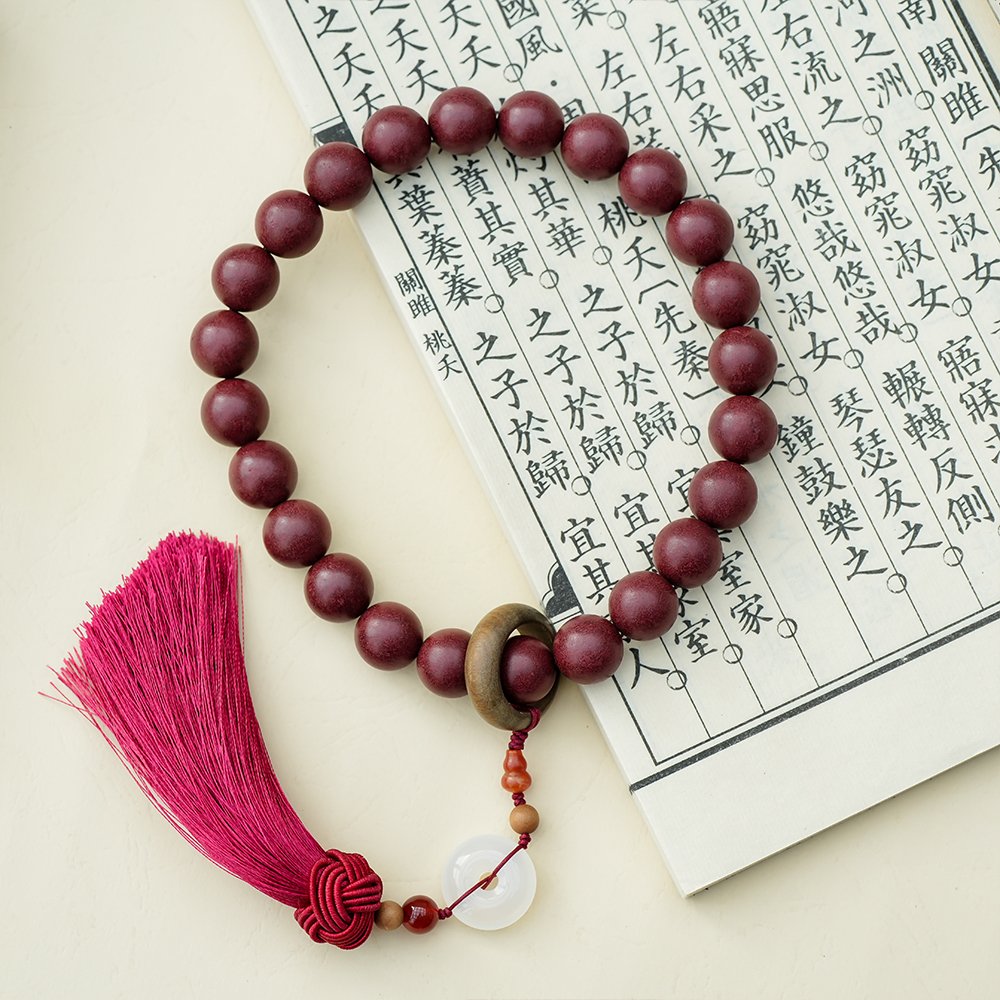 Five Elements Fire Incense Beads,Fire Incense Beads 15mm,THZ-1014,handheld incense beads,red fire incense blend,warm incense beads,incense bead gift,collectible incense beads