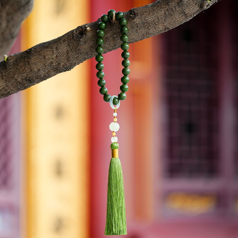 Five Elements Wood Incense Beads,Wood Incense Beads 15mm,THZ-1012,handheld incense beads,green wood incense blend,incense bead gift,collectible incense beads