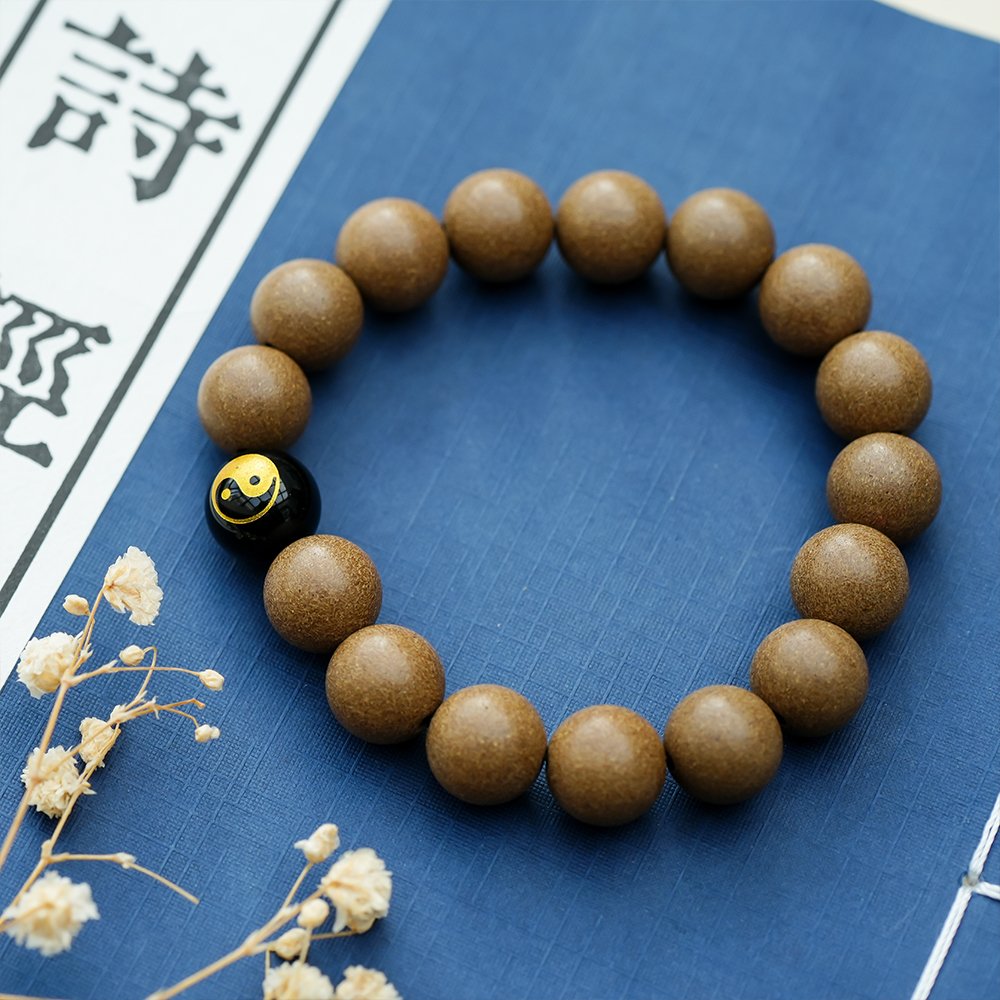 Taoist-Inspired Five Elements Black Incense Beads,Black Incense Beads 10mm,TH-1023,incense beads,water incense blend,traditional fragrance beads,incense bead gift,collectible incense beads