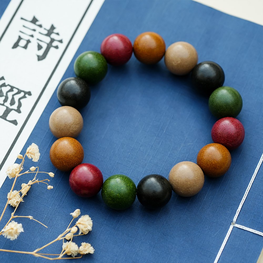 Five Elements Incense Beads,15 Beads 15mm,TH-105,incense beads,traditional inspired beads,fragrance bead piece,incense bead gift,collectible incense beads