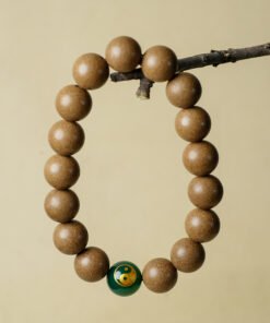 Taoist-Inspired Five Elements Green Incense Beads 10mm