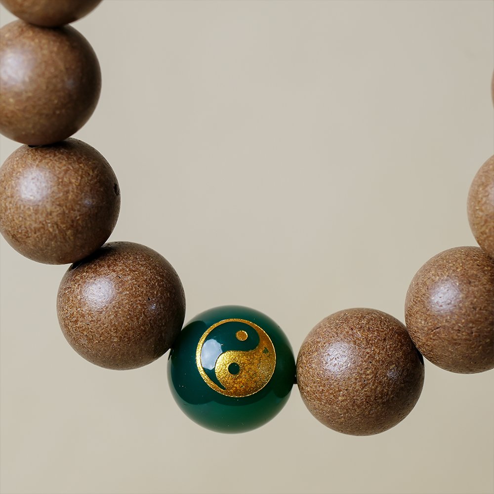 Taoist-Inspired Five Elements Green Incense Beads,Green Incense Beads 10mm,TH-1022,incense beads,wood incense blend,traditional fragrance beads,incense bead gift,collectible incense beads