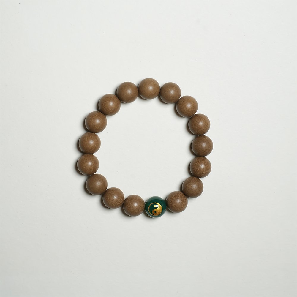 Taoist-Inspired Five Elements Green Incense Beads,Green Incense Beads 10mm,TH-1022,incense beads,wood incense blend,traditional fragrance beads,incense bead gift,collectible incense beads