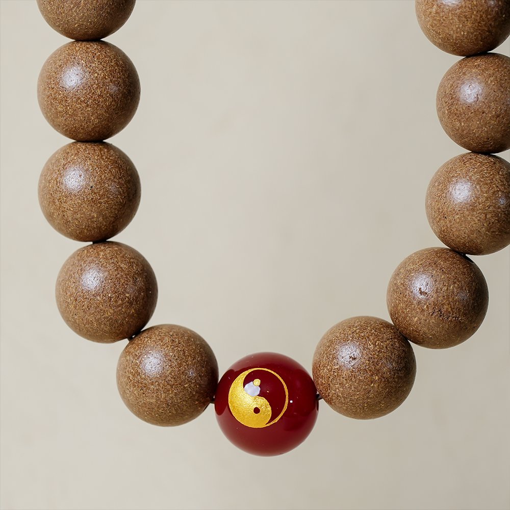 Taoist-Inspired Five Elements Red Incense Beads,Red Incense Beads 10mm,TH-1024,incense beads,fire incense blend,traditional fragrance beads,incense bead gift,collectible incense beads