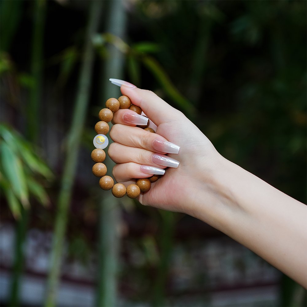 Taoist-Inspired Five Elements White Incense Beads,White Incense Beads 10mm,TH-1021,incense beads,metal incense blend,traditional fragrance beads,incense bead gift,collectible incense beads