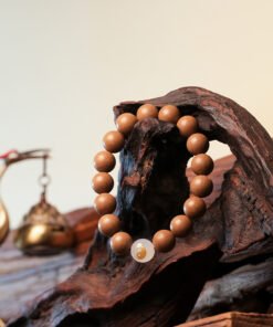 Taoist-Inspired Five Elements White Incense Beads 10mm