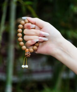 Women’s Lotus Pod Incense Bead Bracelet 10mm