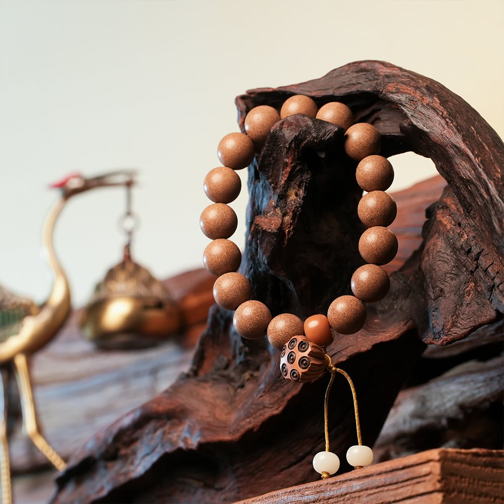 Women’s Lotus Pod Incense Bead Bracelet,Lotus Pod Bracelet 10mm,TH-101,incense bead bracelet,women's incense bracelet,traditional inspired bracelet,incense bead gift,collectible bracelet