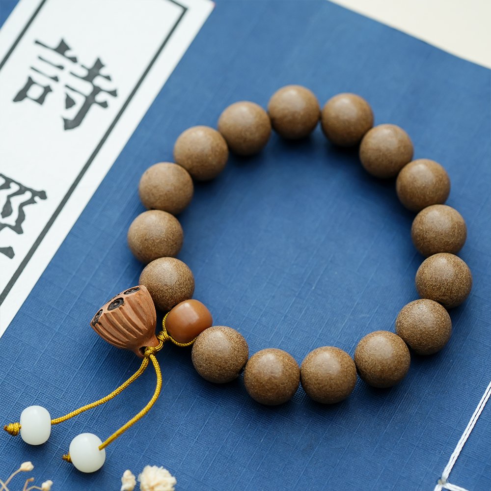 Women’s Lotus Pod Incense Bead Bracelet,Lotus Pod Bracelet 10mm,TH-101,incense bead bracelet,women's incense bracelet,traditional inspired bracelet,incense bead gift,collectible bracelet