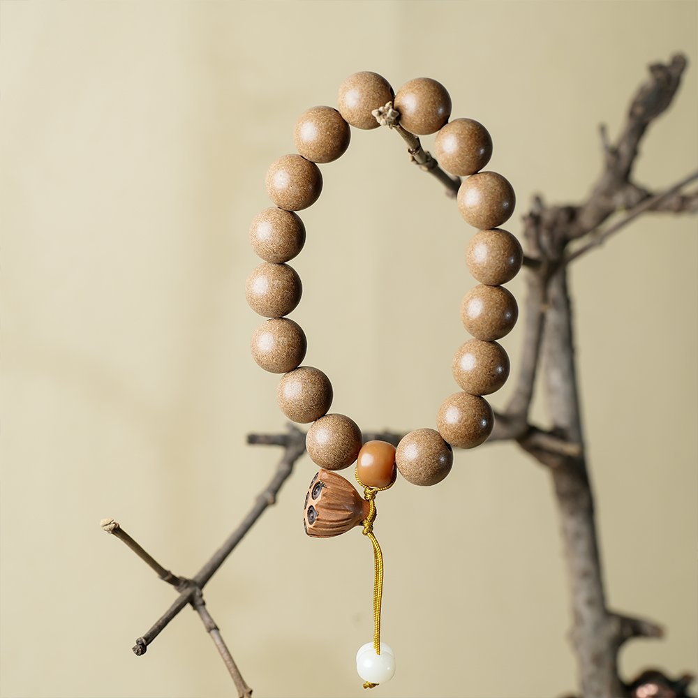 Women’s Lotus Pod Incense Bead Bracelet,Lotus Pod Bracelet 10mm,TH-101,incense bead bracelet,women's incense bracelet,traditional inspired bracelet,incense bead gift,collectible bracelet