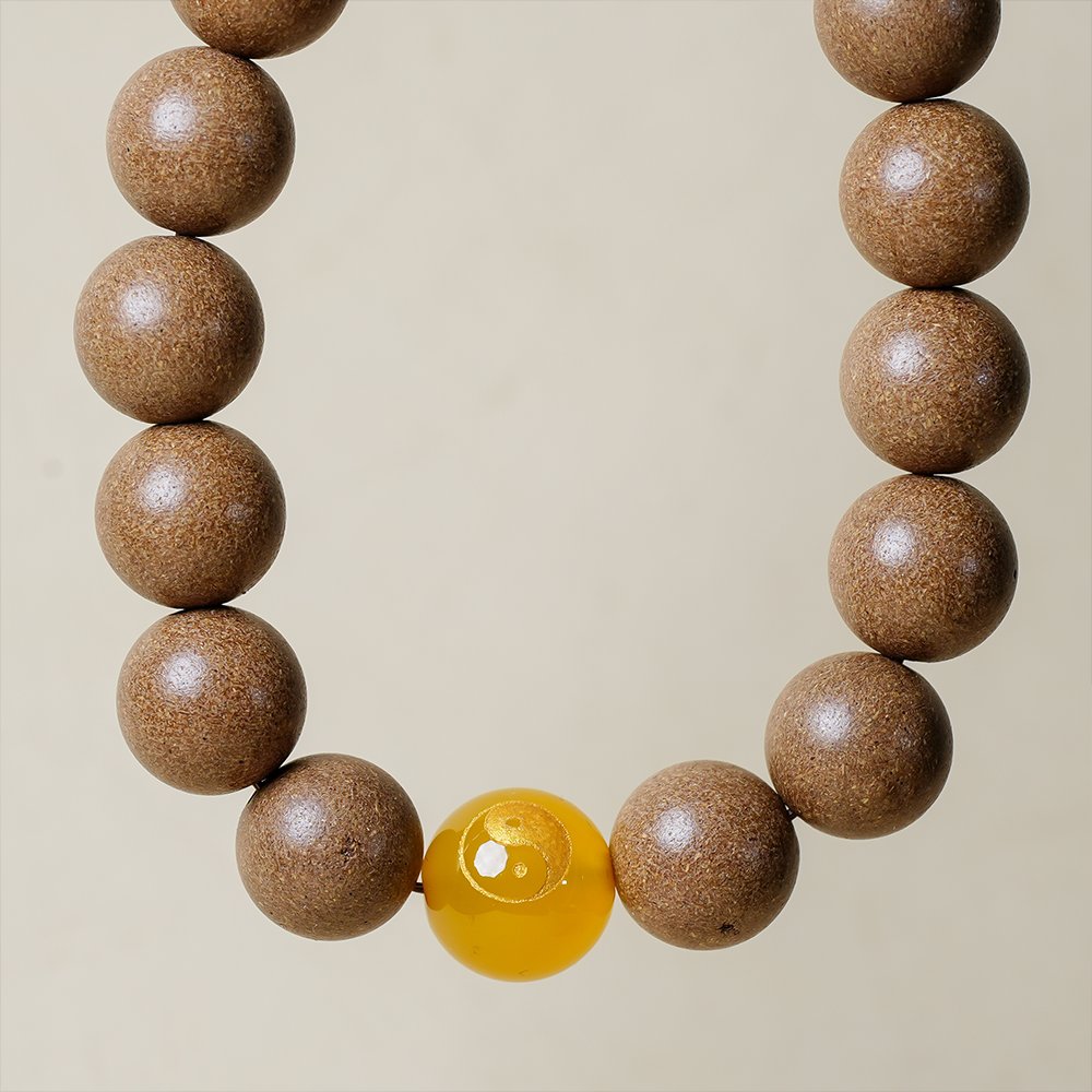 Taoist-Inspired Five Elements Yellow Incense Beads,Yellow Incense Beads 10mm,TH-1025,incense beads,earth incense blend,traditional fragrance beads,incense bead gift,collectible incense beads