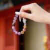 Amethyst Clear Quartz Aquamarine Multi-Wrap Bracelet,TS-205,amethyst bracelet,clear quartz bracelet,aquamarine bracelet,multi-wrap crystal bracelet,crystal bracelet gift,elegant crystal jewelry