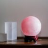 small rose quartz sphere,rose quartz crystal ball,pink crystal sphere,rose quartz desk decor,relationship harmony crystal decor,social warmth decor,pink crystal ball decor,bedside crystal decor,compact rose quartz sphere,TS-4062 crystal sphere