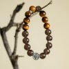 aquamarine multi gem bracelet,calm clarity crystal bracelet,large bead crystal bracelet,aquamarine rose quartz bracelet,strawberry quartz bracelet,hawk’s eye crystal bracelet,azeztulite crystal bracelet,lepidolite crystal bracelet,multi stone crystal jewelry,TS-114 bracelet