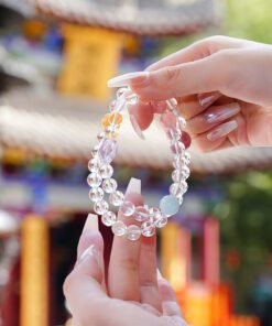 Clear Quartz Multi-Gem Multi-Wrap Bracelet | Cleansing Clarity Crystal Style