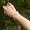 energy full bloom crystal bracelet,multi gem crystal bracelet,colorful crystal bracelet,restorative crystal bracelet,clear quartz amethyst rose quartz bracelet,citrine aquamarine bracelet,multi stone crystal bracelet,spiritual jewelry gift,crystal bracelet TS-111