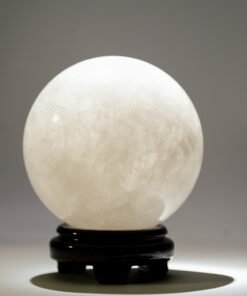 Large Clear Quartz Sphere | Clarity & Wisdom-Inspired Home Office Decor
