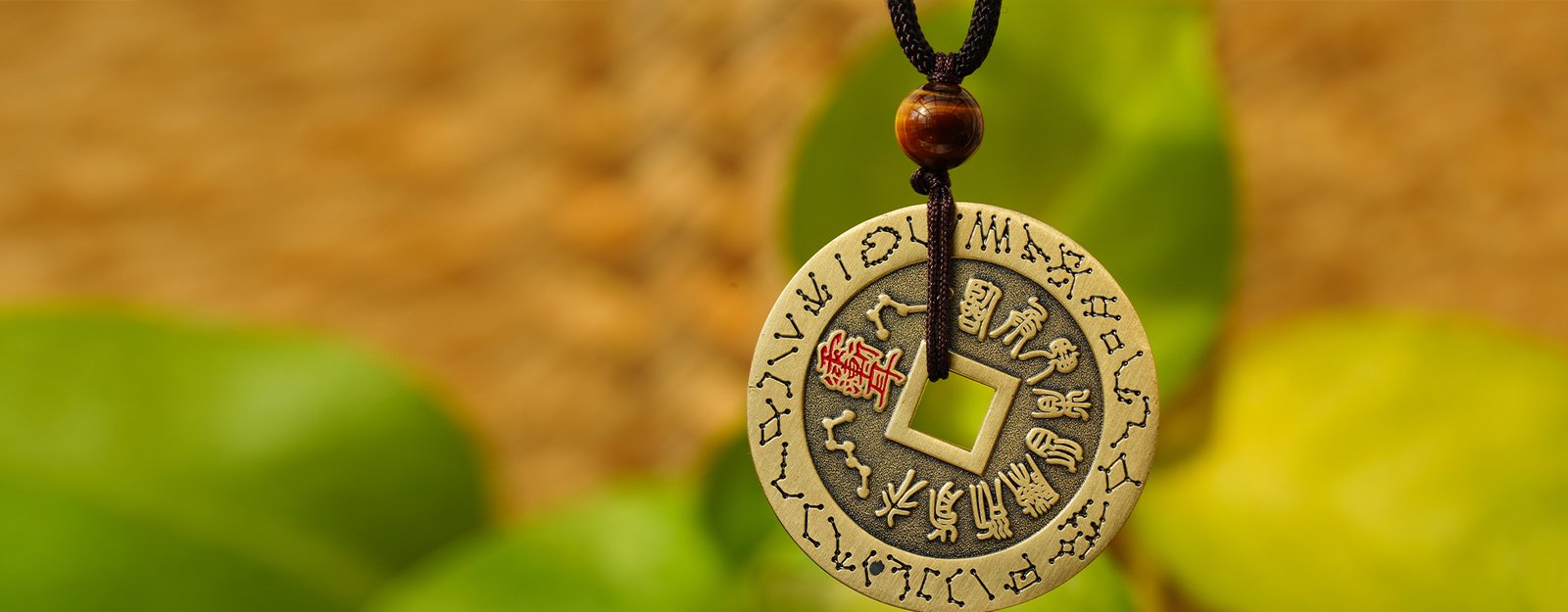 taoist talisman pendant inspired by traditional symbolism